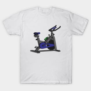 Blue Spinning Bike T-Shirt